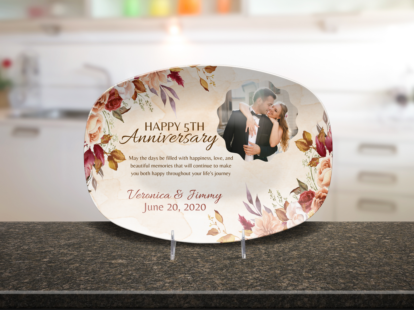 Happy 5th Anniversary Platter