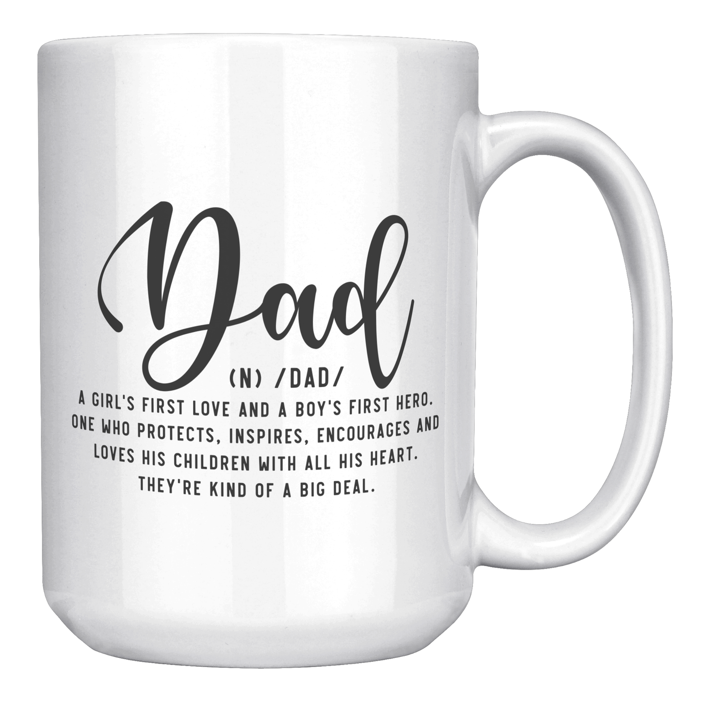 Dad White Ceramic Mug 11oz or 15oz