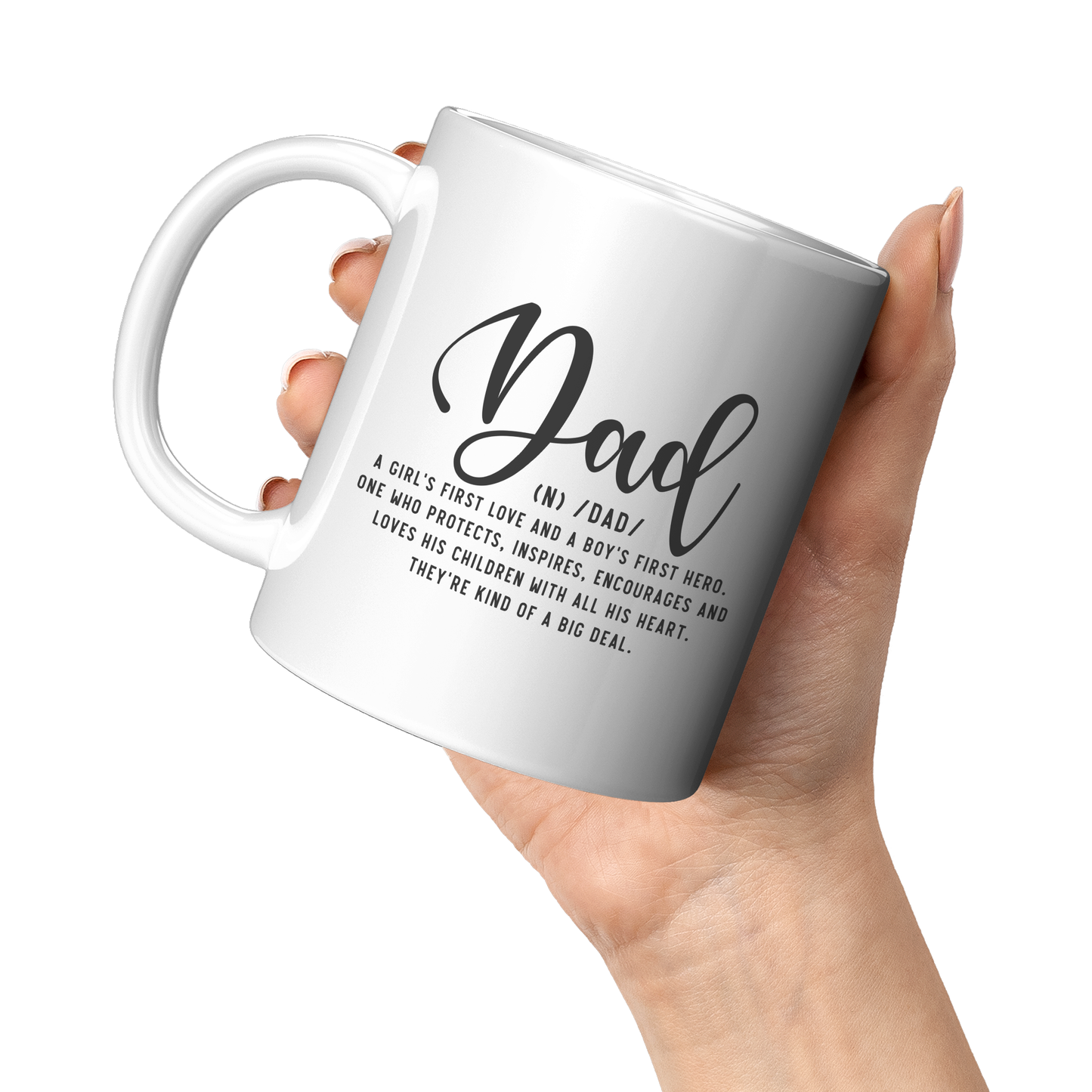 Dad White Ceramic Mug 11oz or 15oz