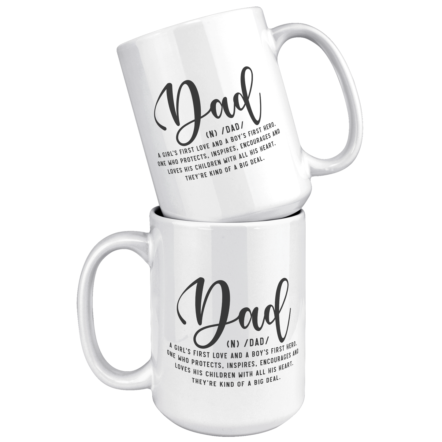 Dad White Ceramic Mug 11oz or 15oz