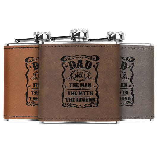Dad The Man, Myth, Legend 6oz Flask