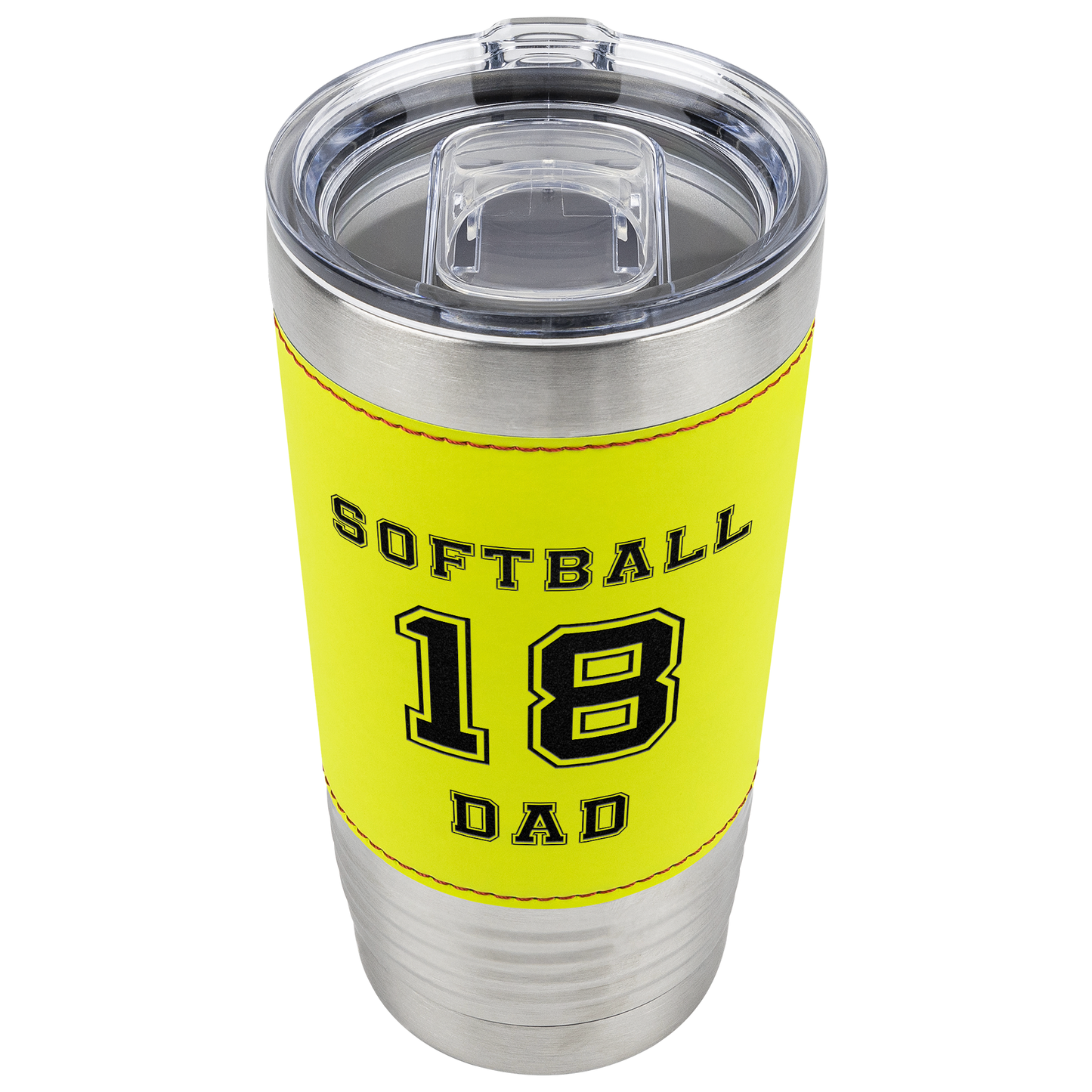 Personalized 20oz Softball Tumbler - Name and Jersey Number Tumbler