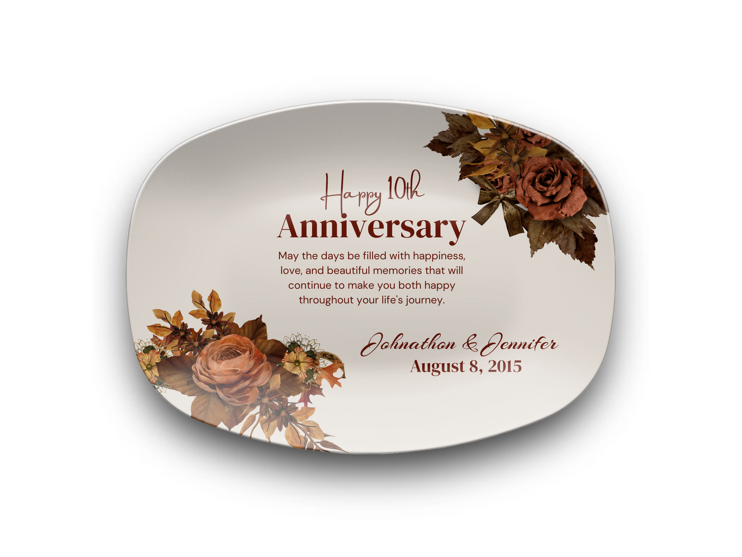 Happy 10th Anniversary Platter