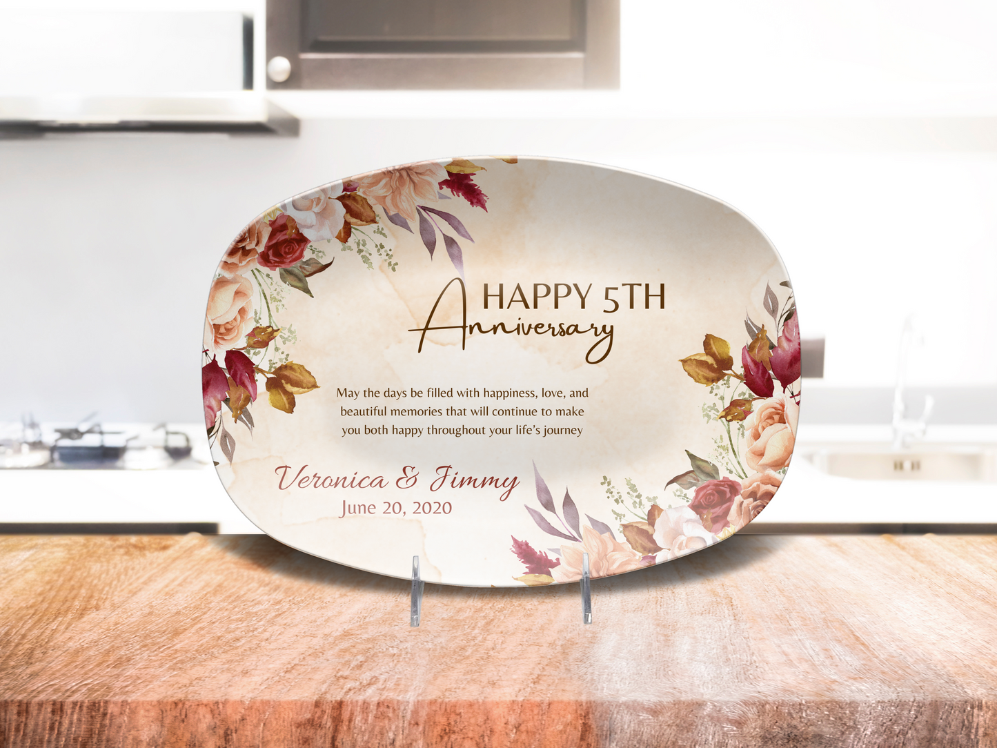 Happy 5th Anniversary Platter