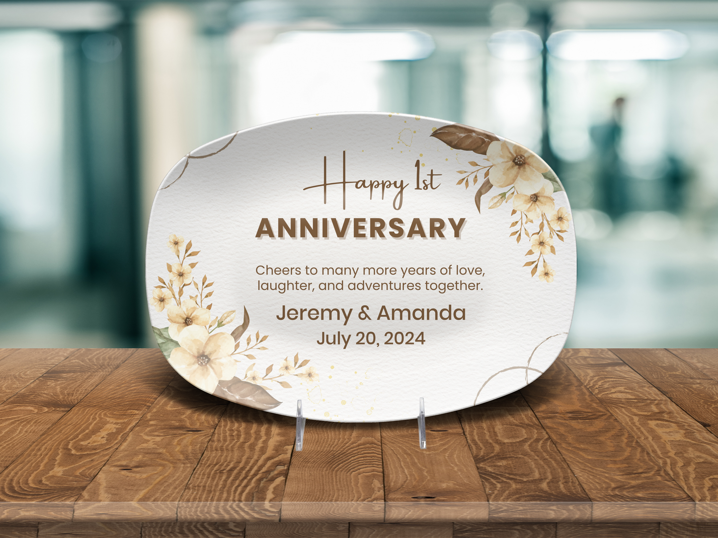 Happy 1st Anniversary Platter