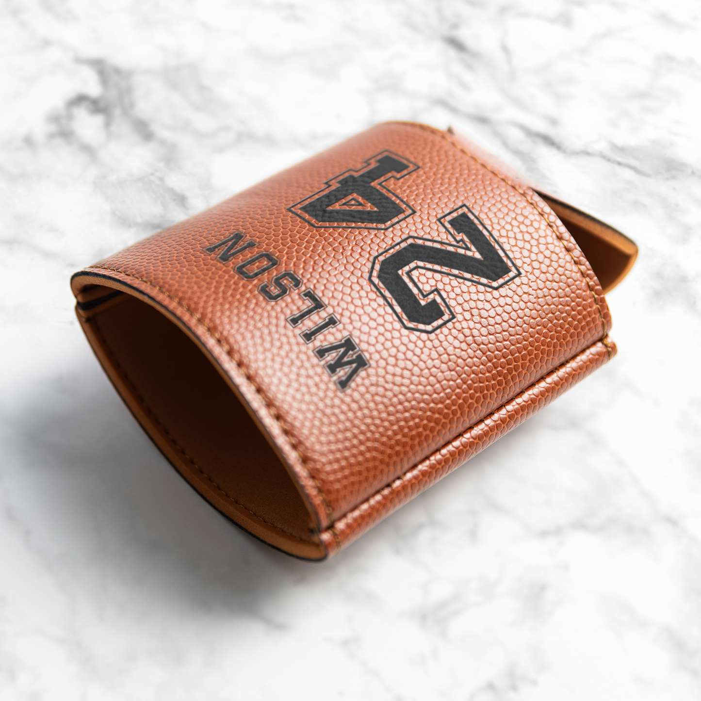 Basketball Beverage Holder - Name and Jersey Number