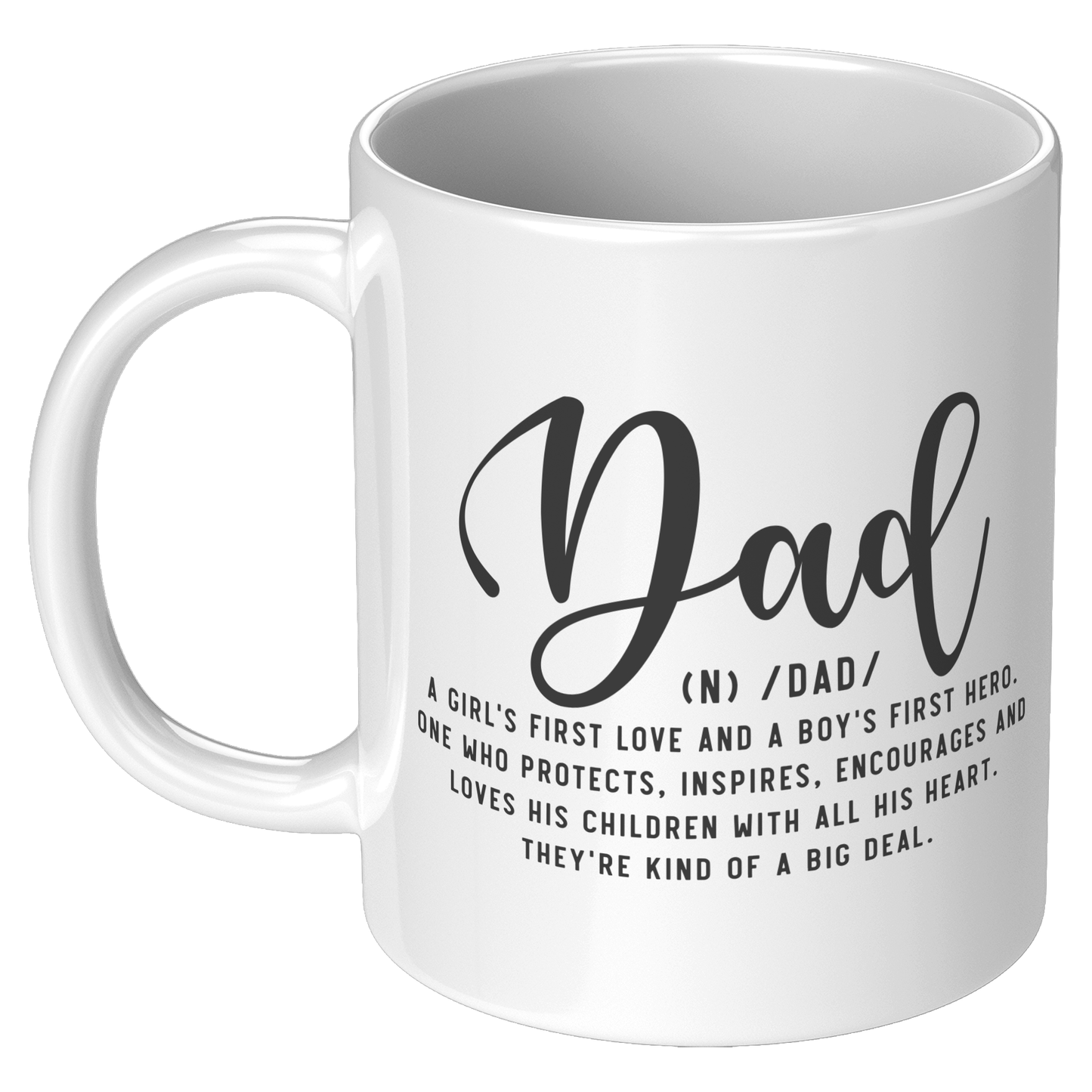 Dad White Ceramic Mug 11oz or 15oz