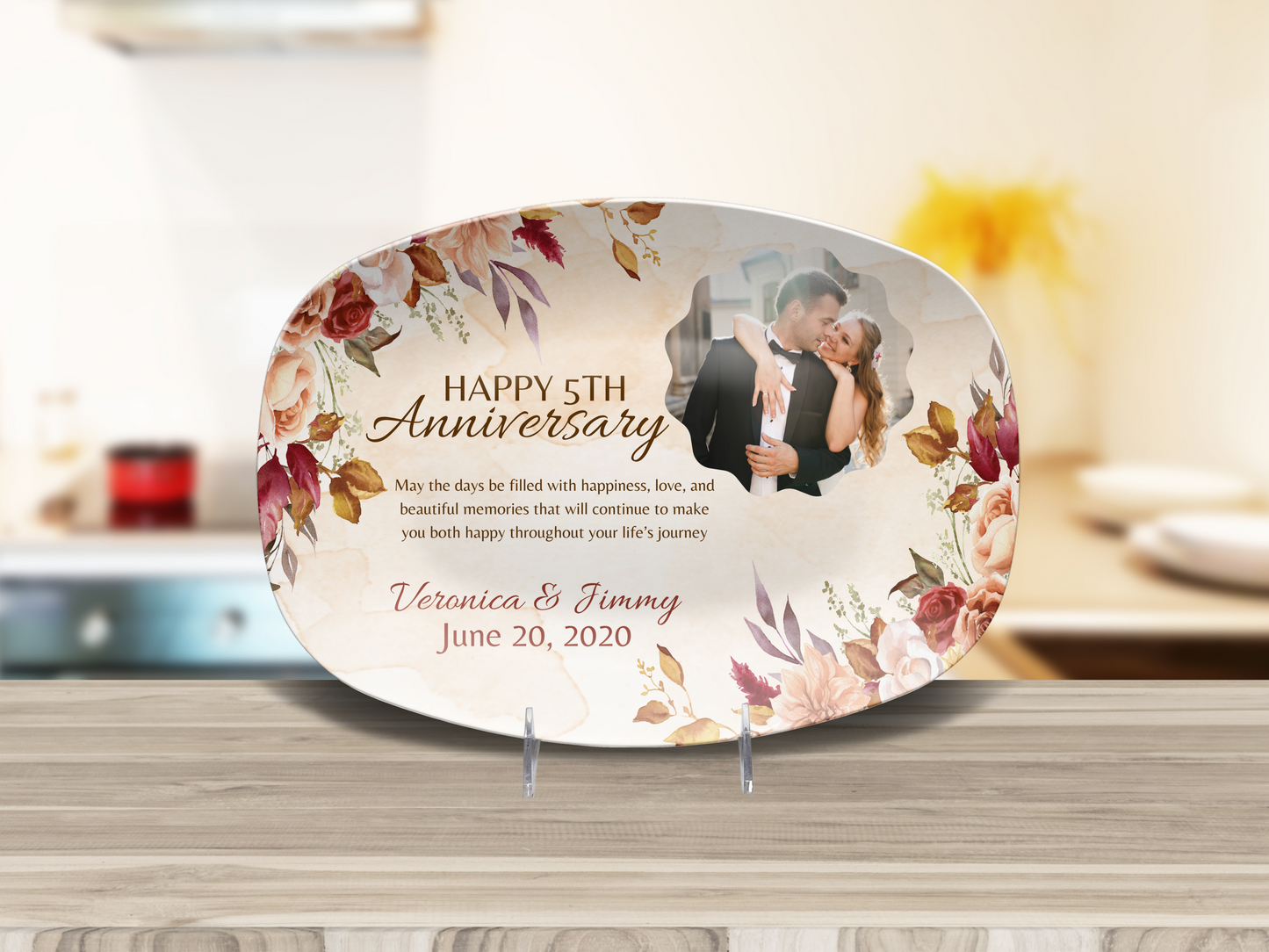 Happy 5th Anniversary Platter