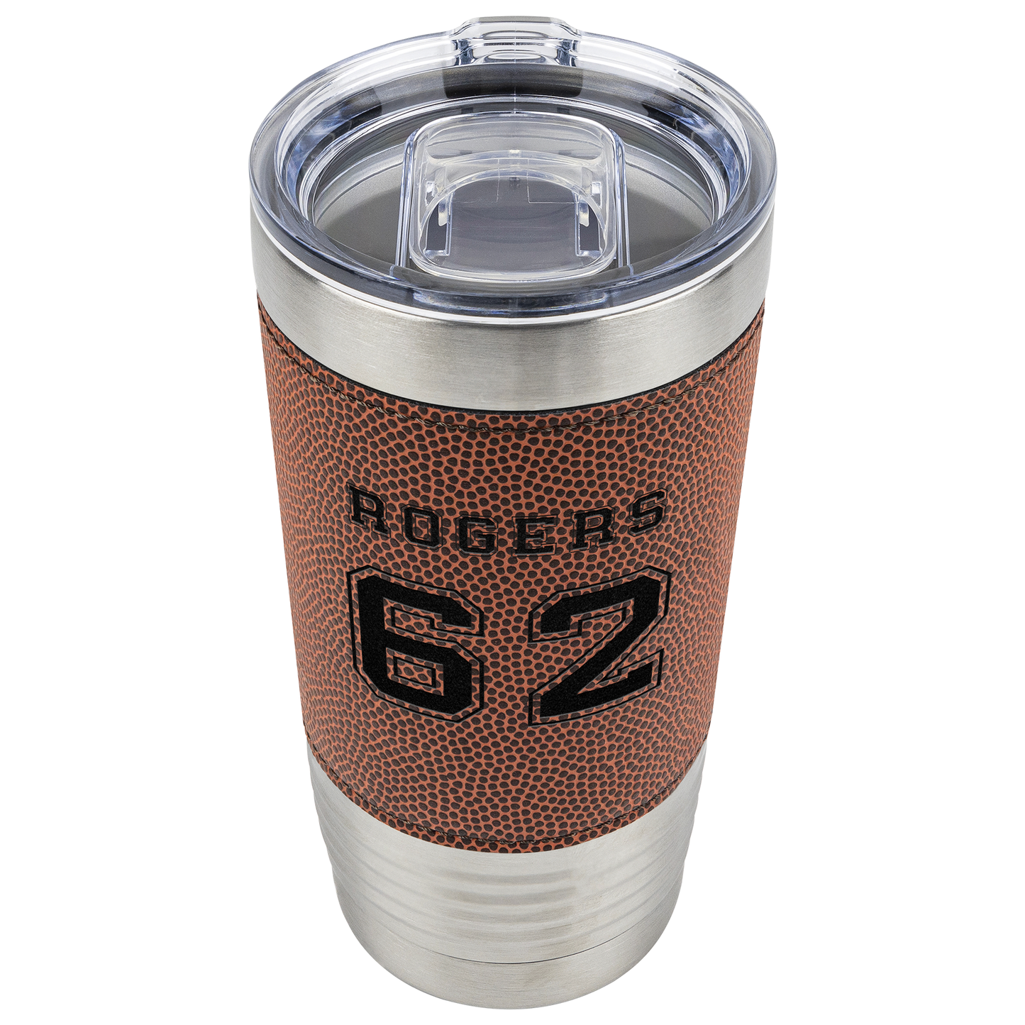 Personalized Player 20oz Football Tumbler Name and Jersey Number