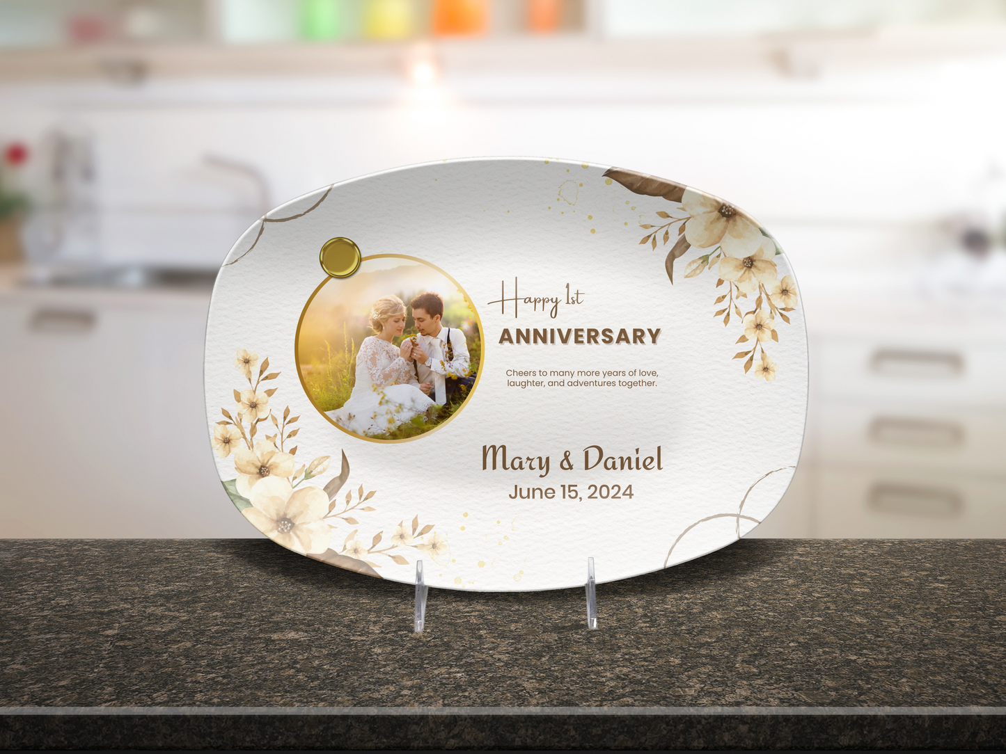 Happy 1st Anniversary Platter