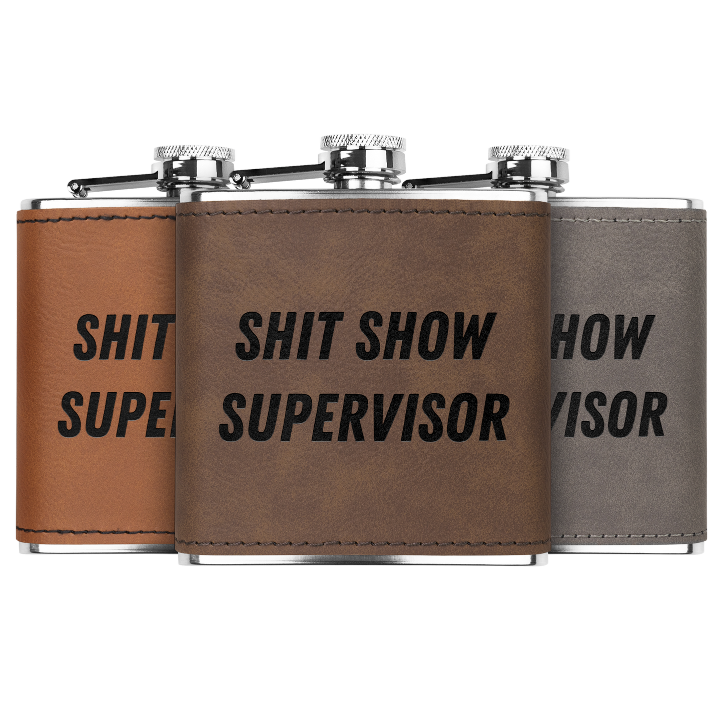 Shit Show Supervisor 6oz Flask for Dad