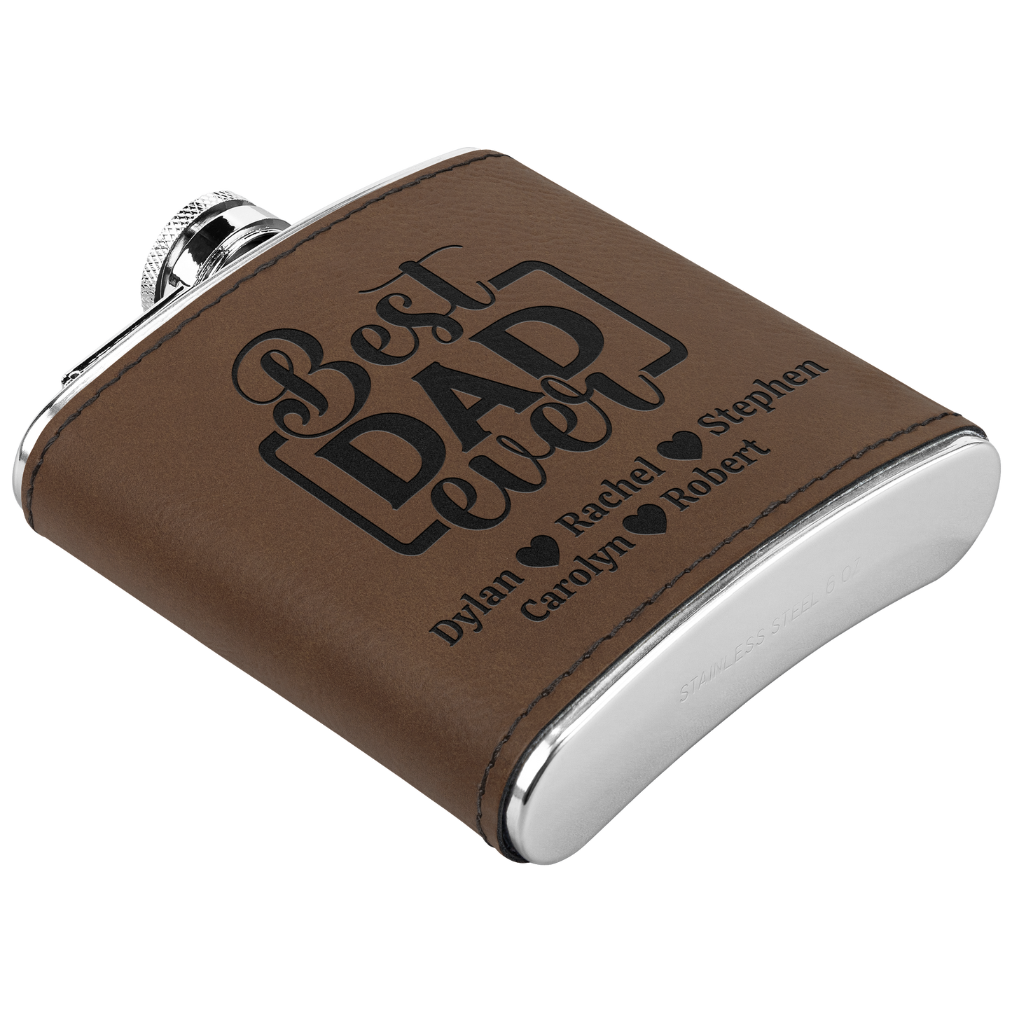 Best Dad Ever Personalized 6oz Flask