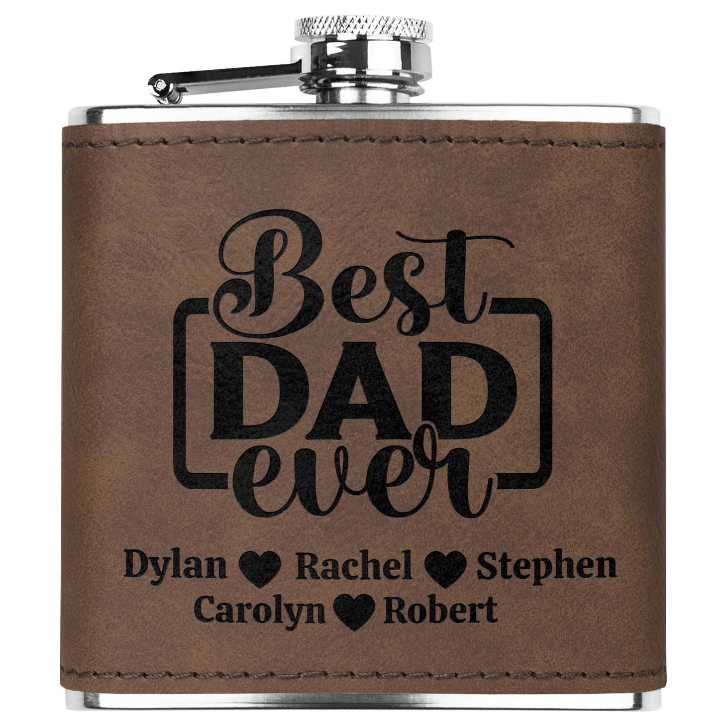 Best Dad Ever Personalized 6oz Flask