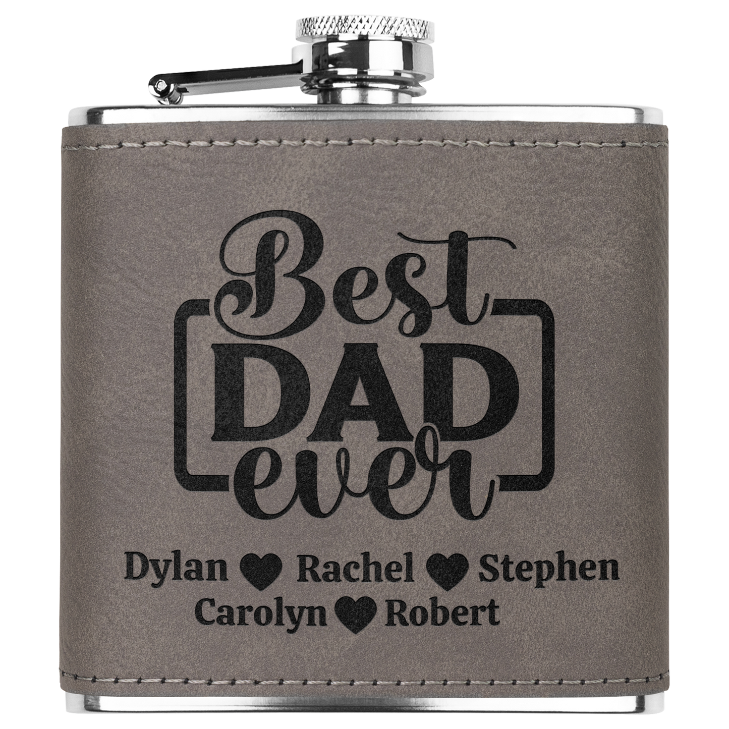 Best Dad Ever Personalized 6oz Flask