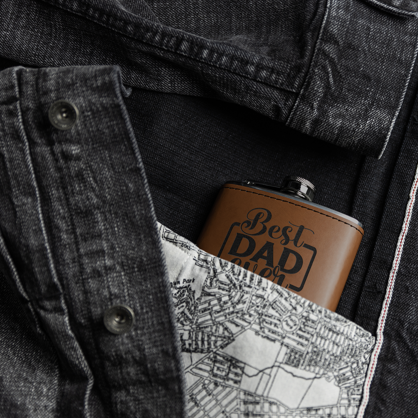 Best Dad Ever Personalized 6oz Flask