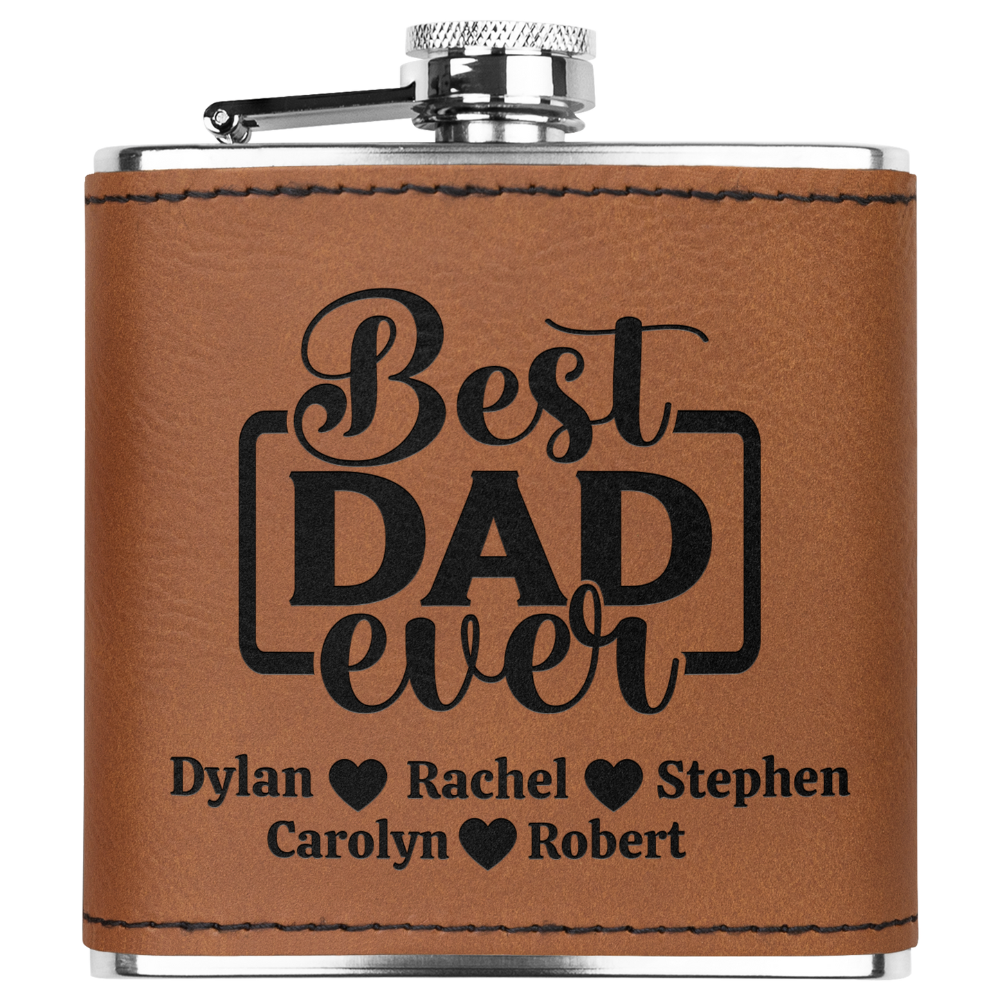 Best Dad Ever Personalized 6oz Flask