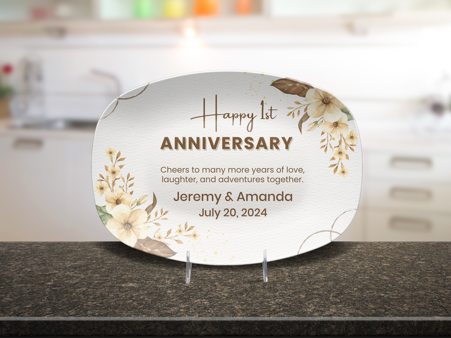 Happy 1st Anniversary Platter