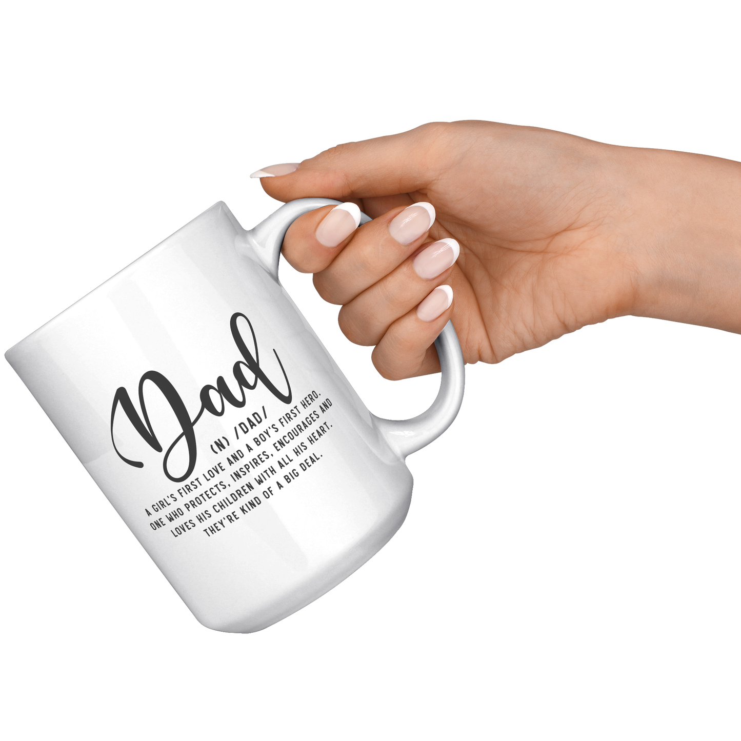 Dad White Ceramic Mug 11oz or 15oz