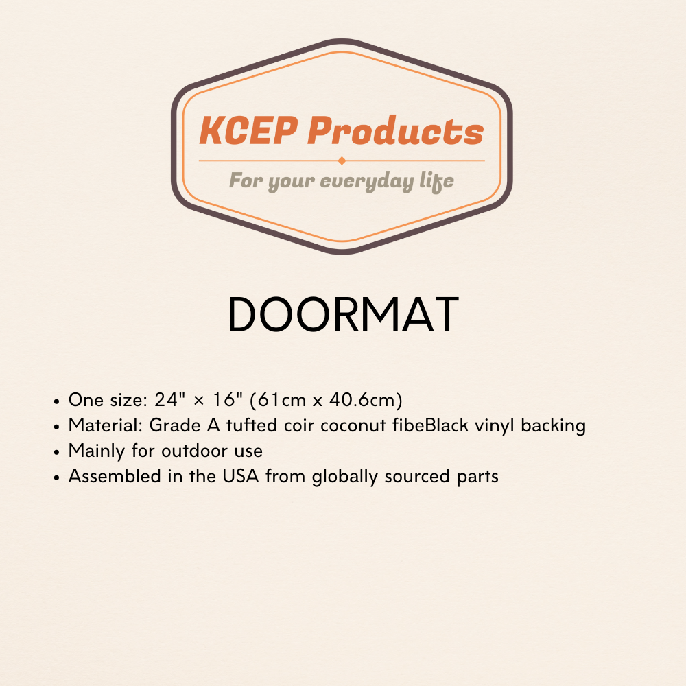 Personalized Door Mat for College Dorm