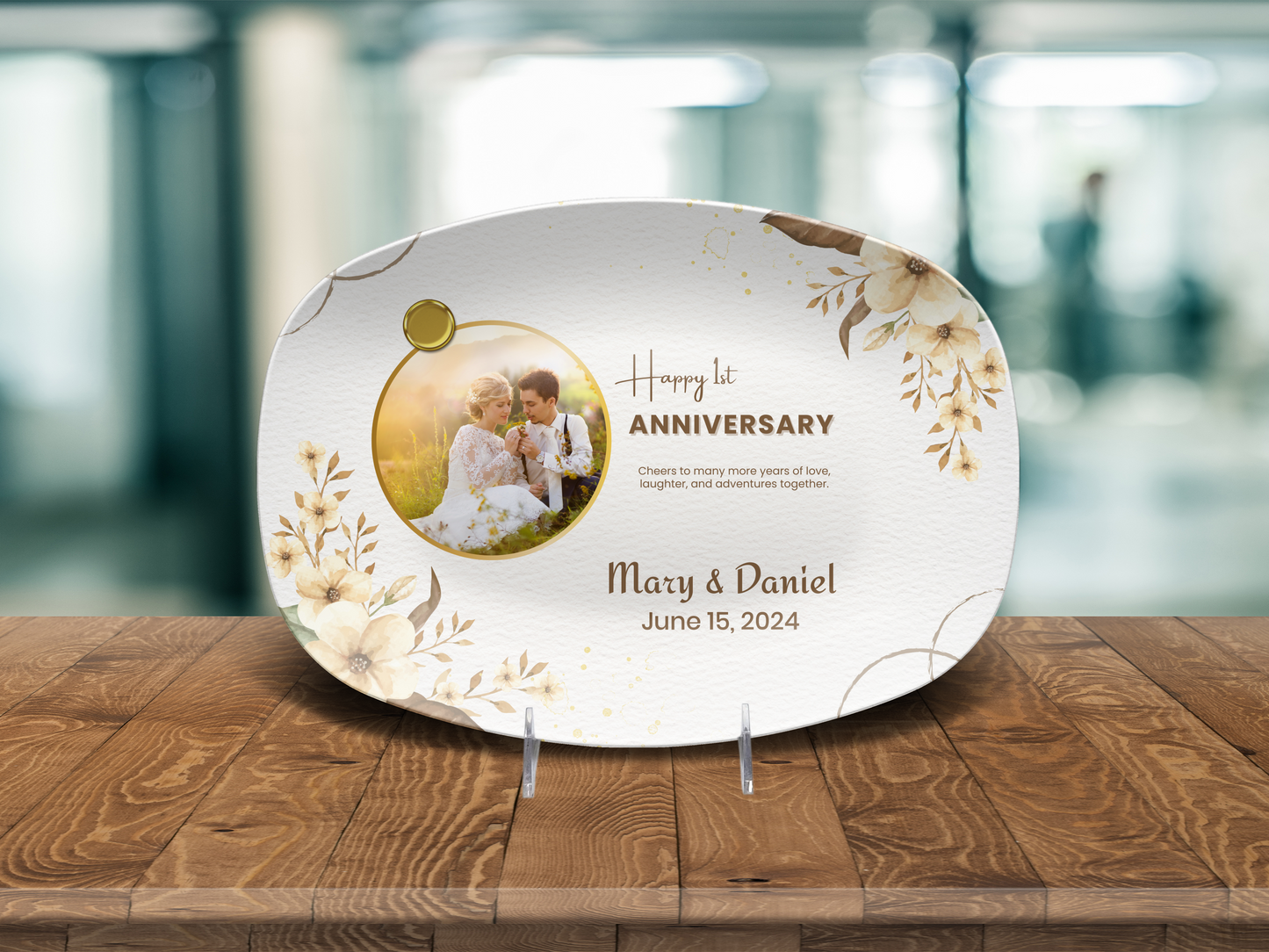 Happy 1st Anniversary Platter