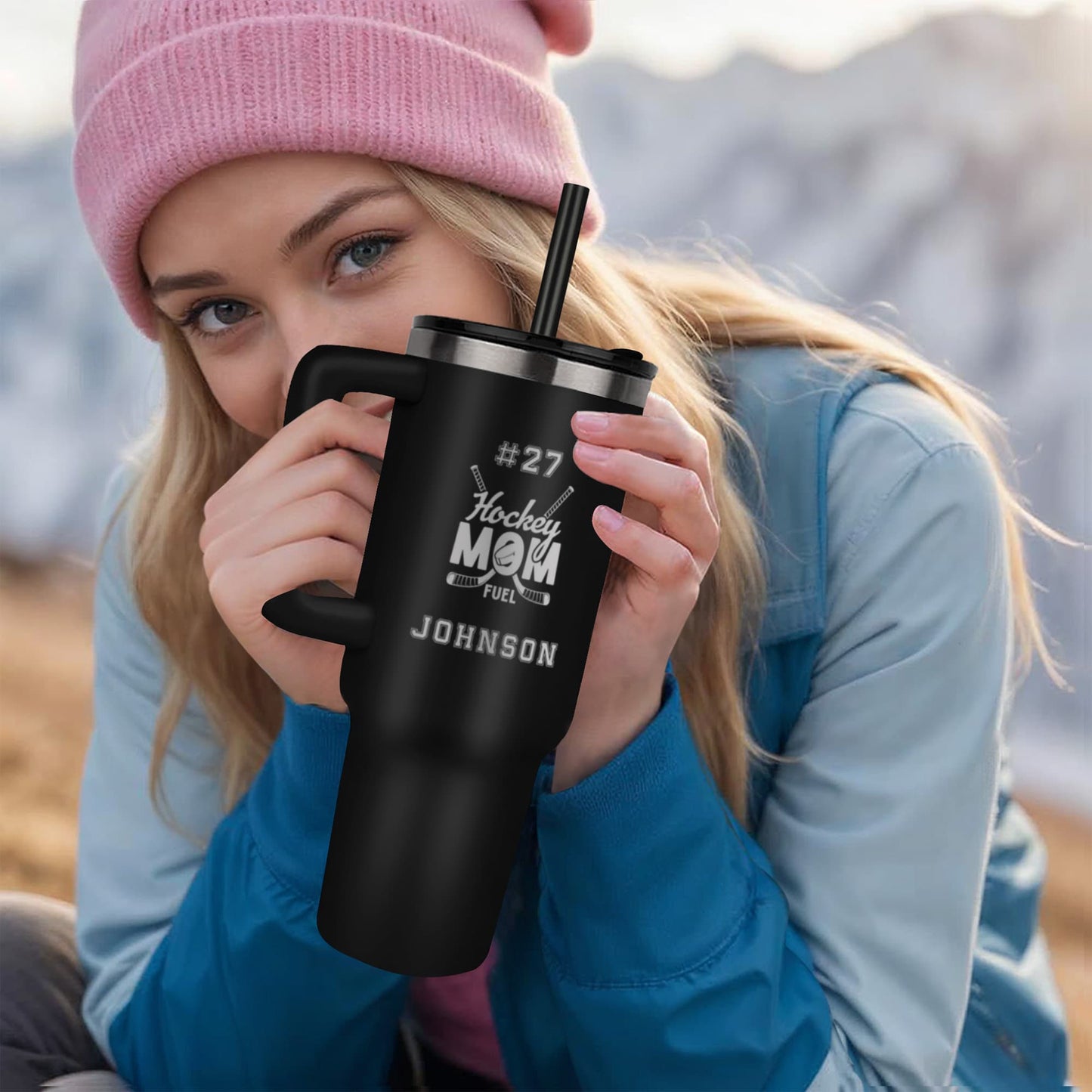 Hockey Mom Personalized 40oz Tumbler