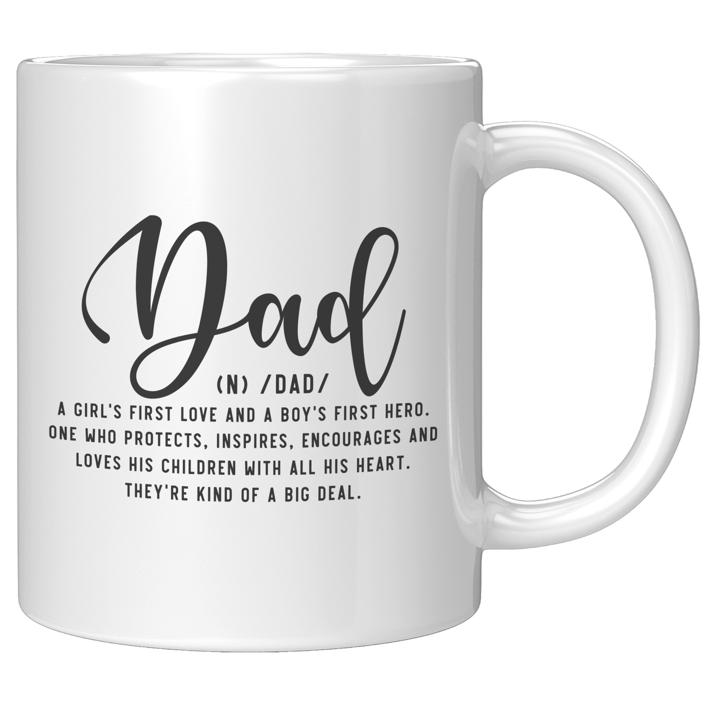 Dad White Ceramic Mug 11oz or 15oz