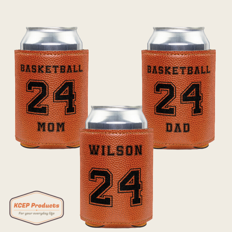 Basketball Beverage Holder - Name and Jersey Number