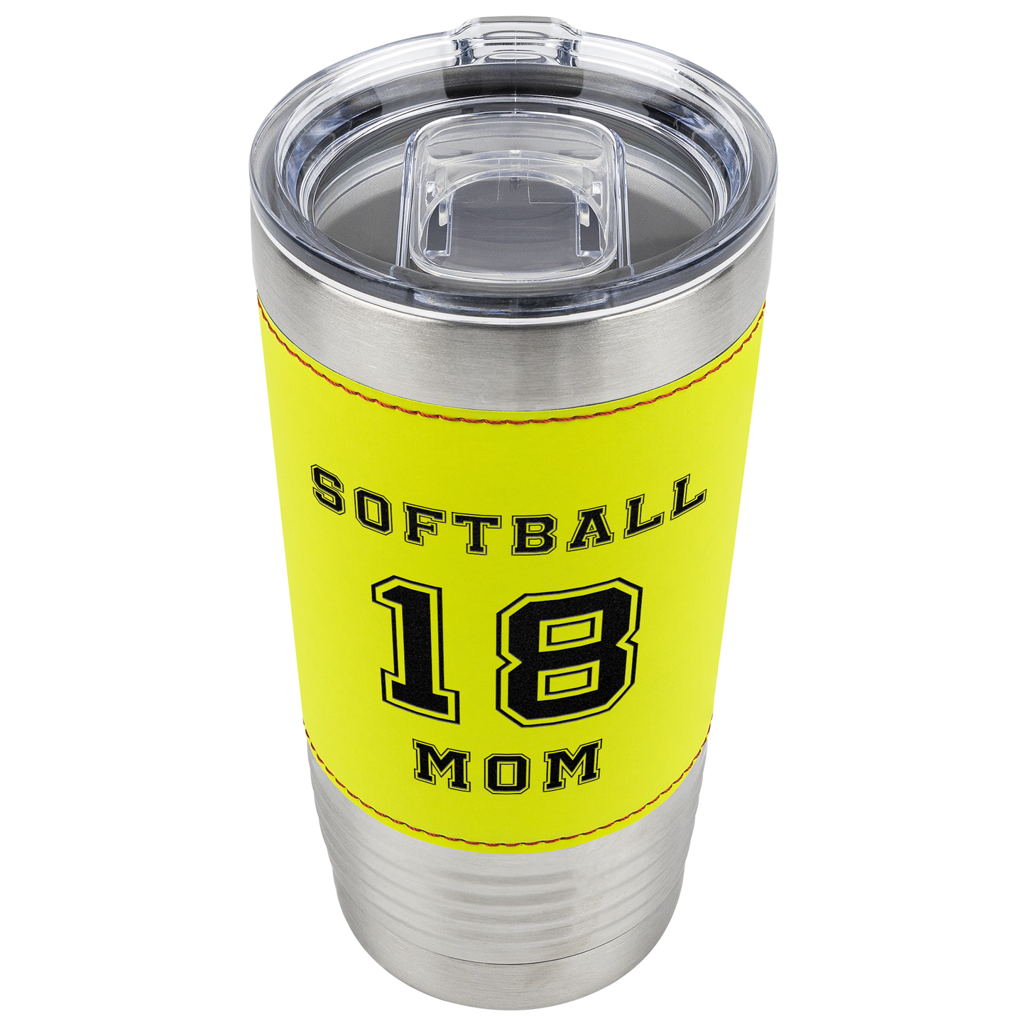 Personalized 20oz Softball Tumbler - Name and Jersey Number Tumbler