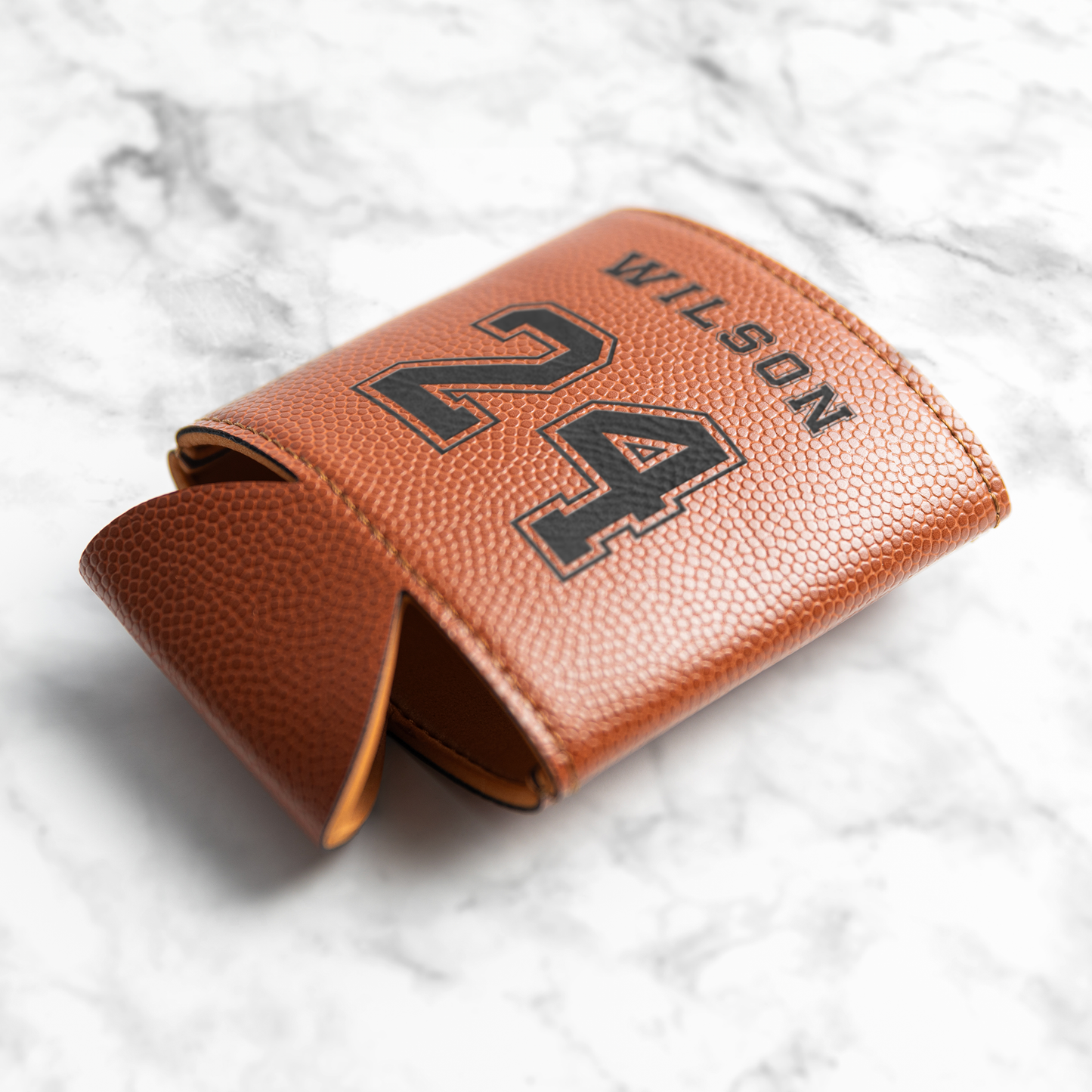 Basketball Beverage Holder - Name and Jersey Number