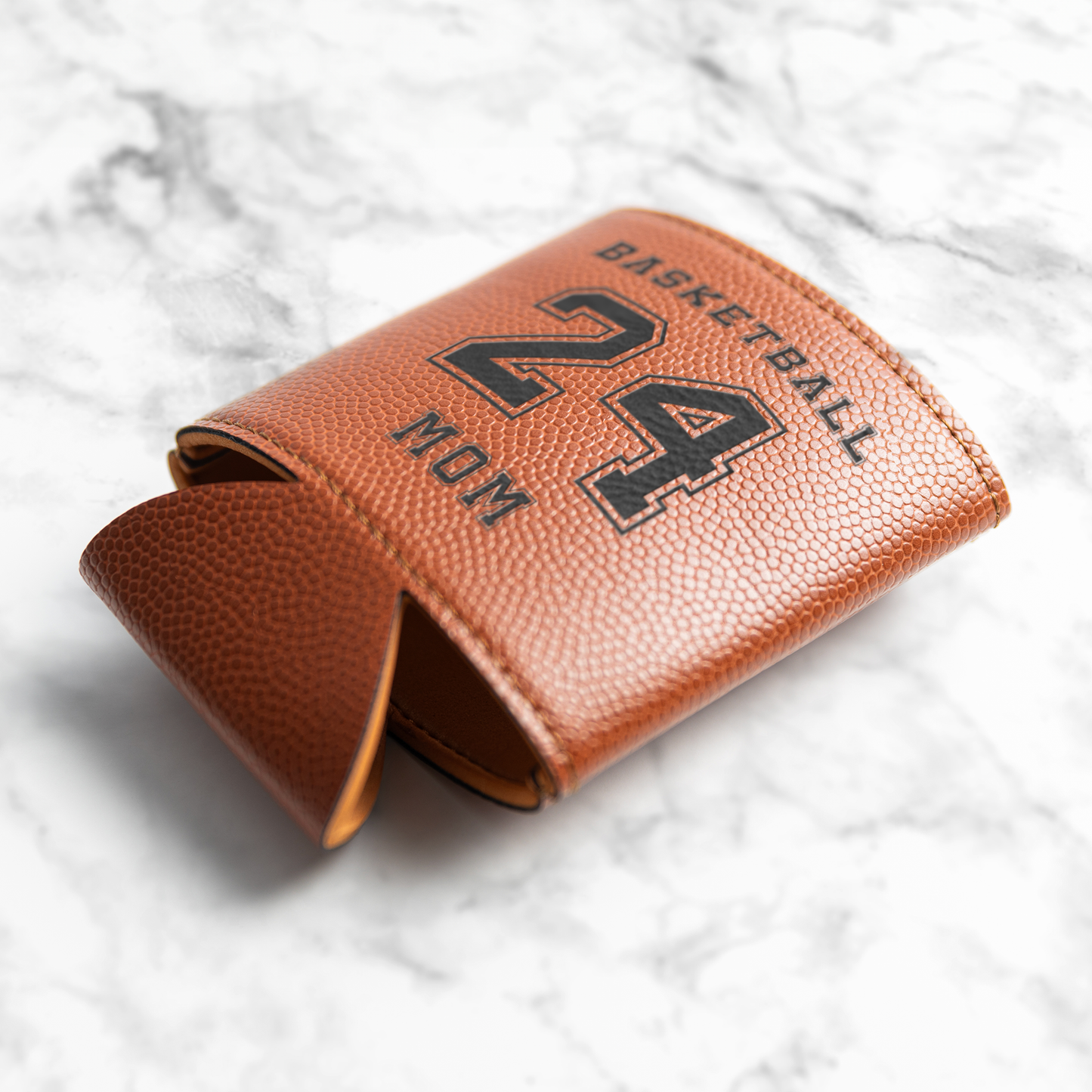 Basketball Beverage Holder - Name and Jersey Number