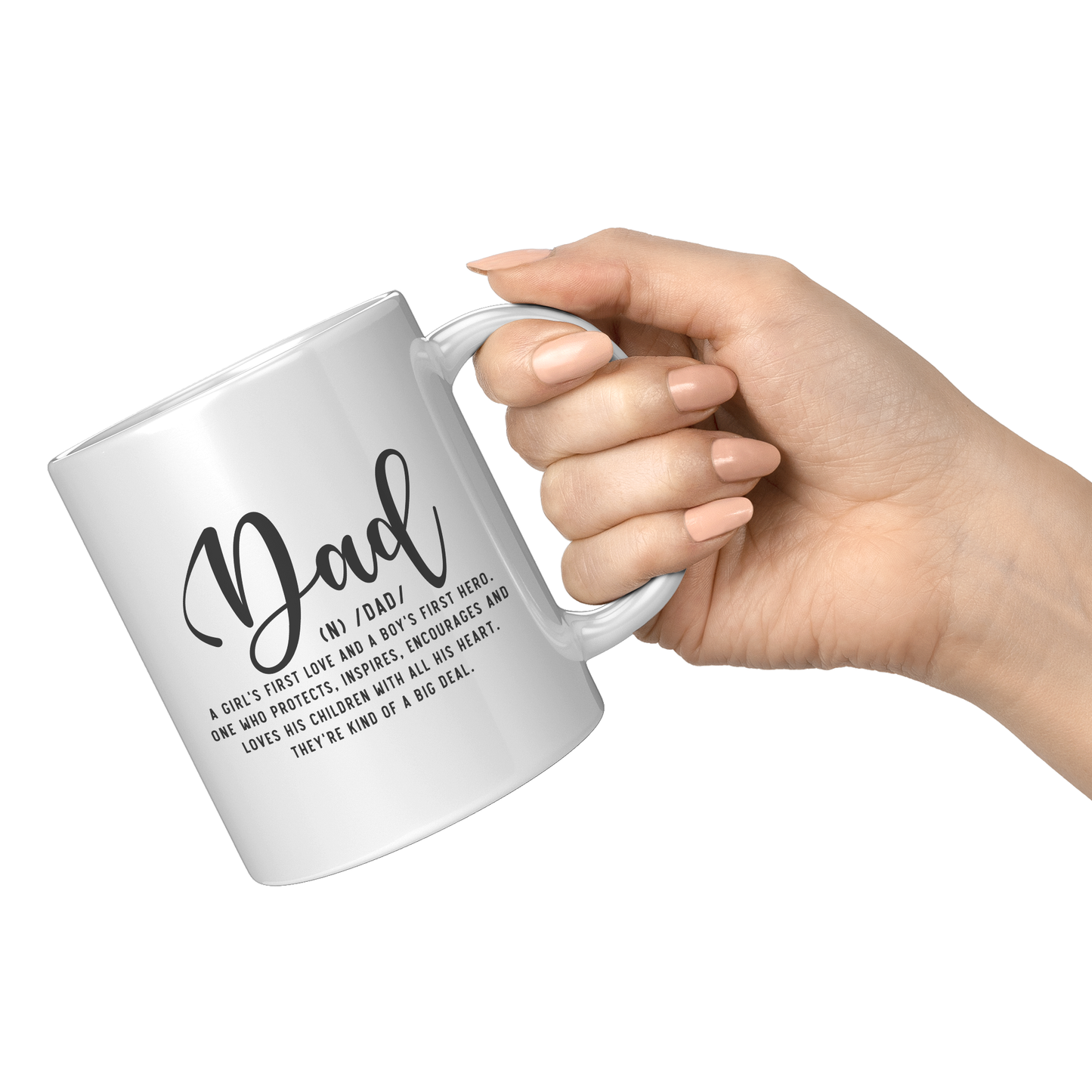 Dad White Ceramic Mug 11oz or 15oz