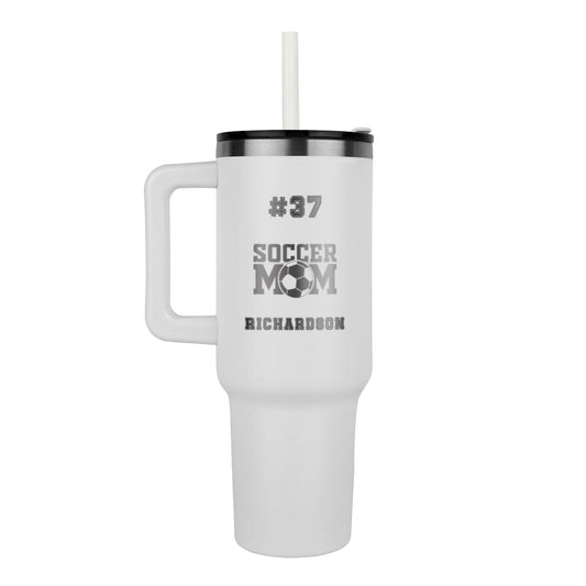 Personalized Tumbler 40oz Soccer Mom