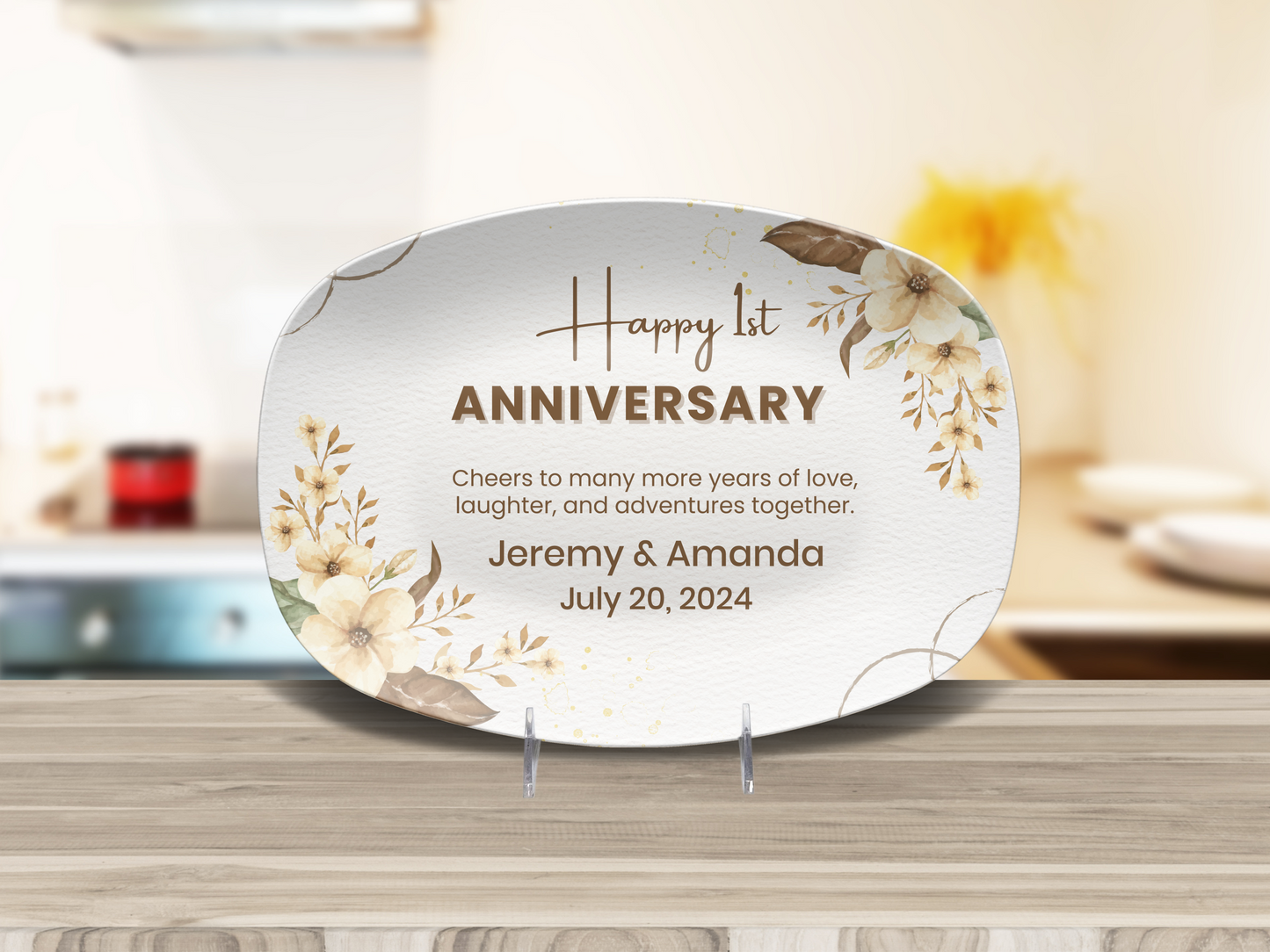 Happy 1st Anniversary Platter