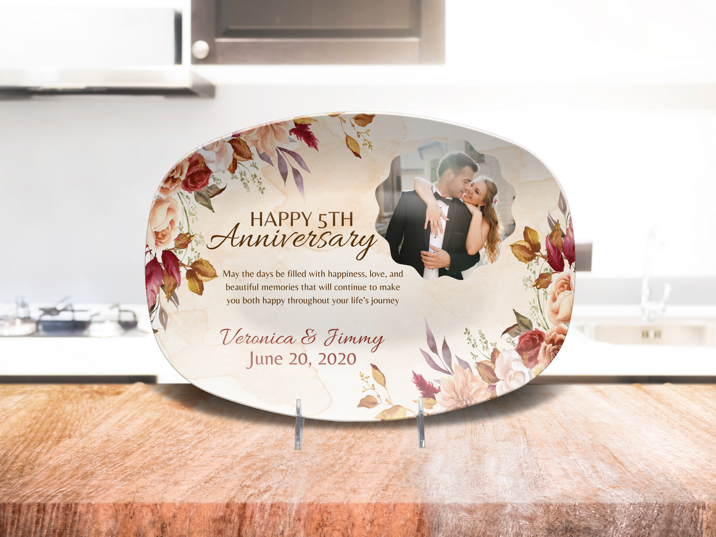 Happy 5th Anniversary Platter