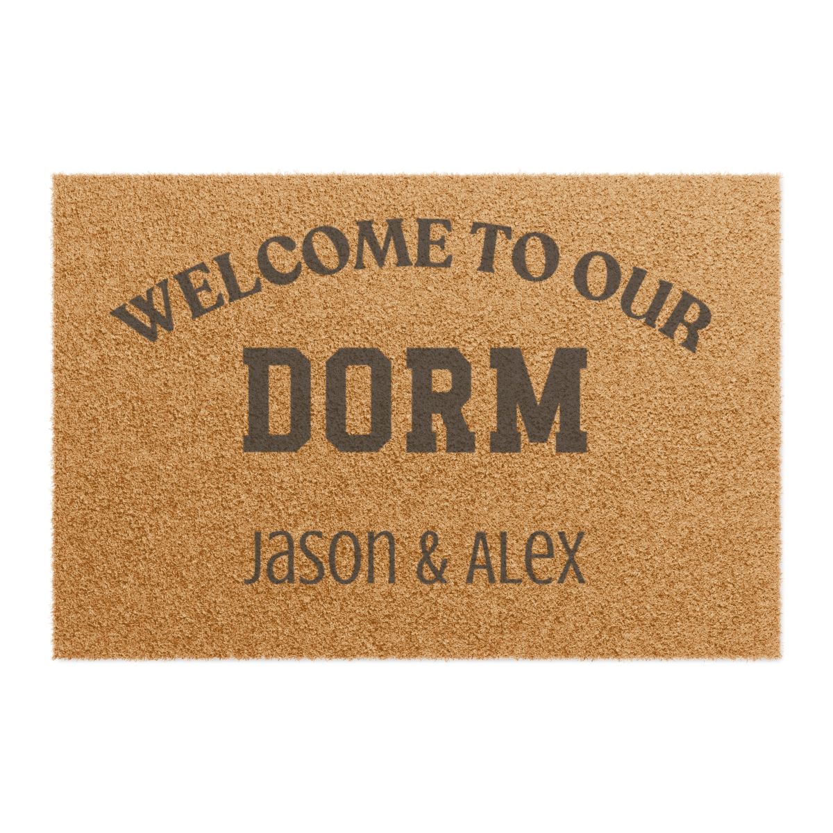 Personalized Door Mat for College Dorm