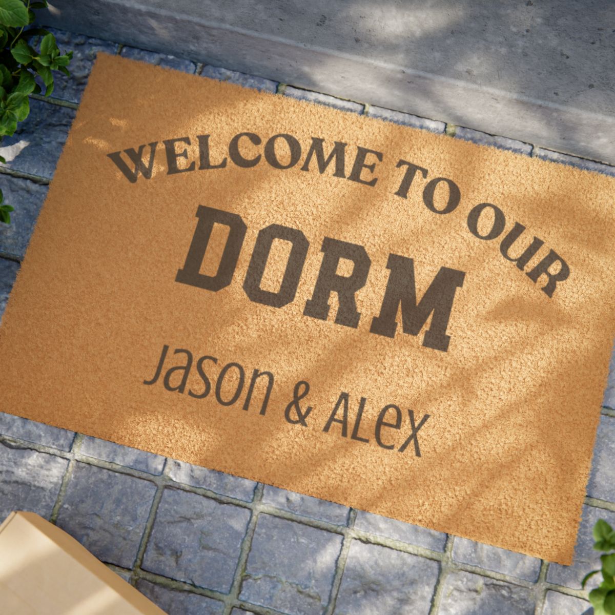 Personalized Door Mat for College Dorm