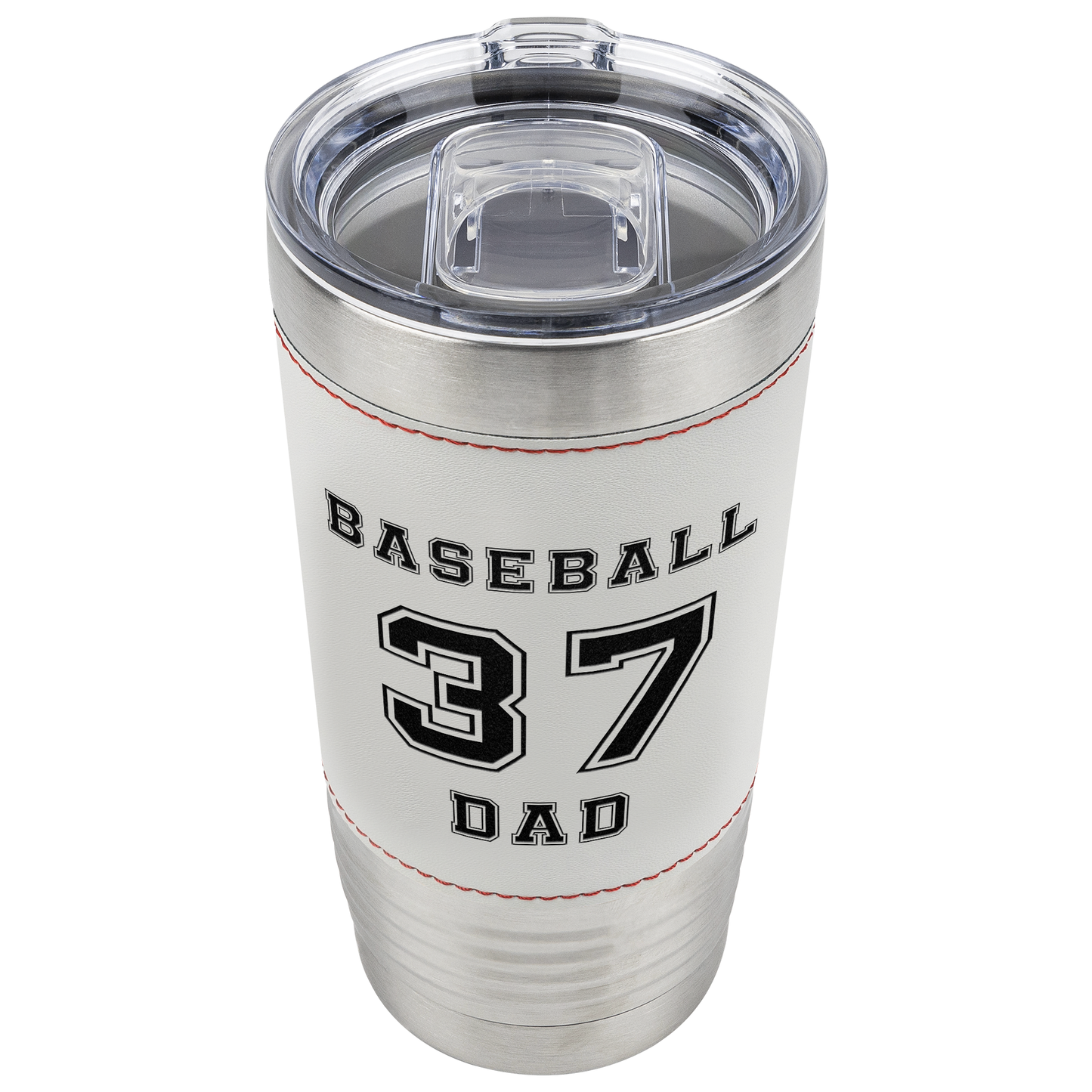 Personalized Player 20oz Baseball Tumbler Name and Jersey Number