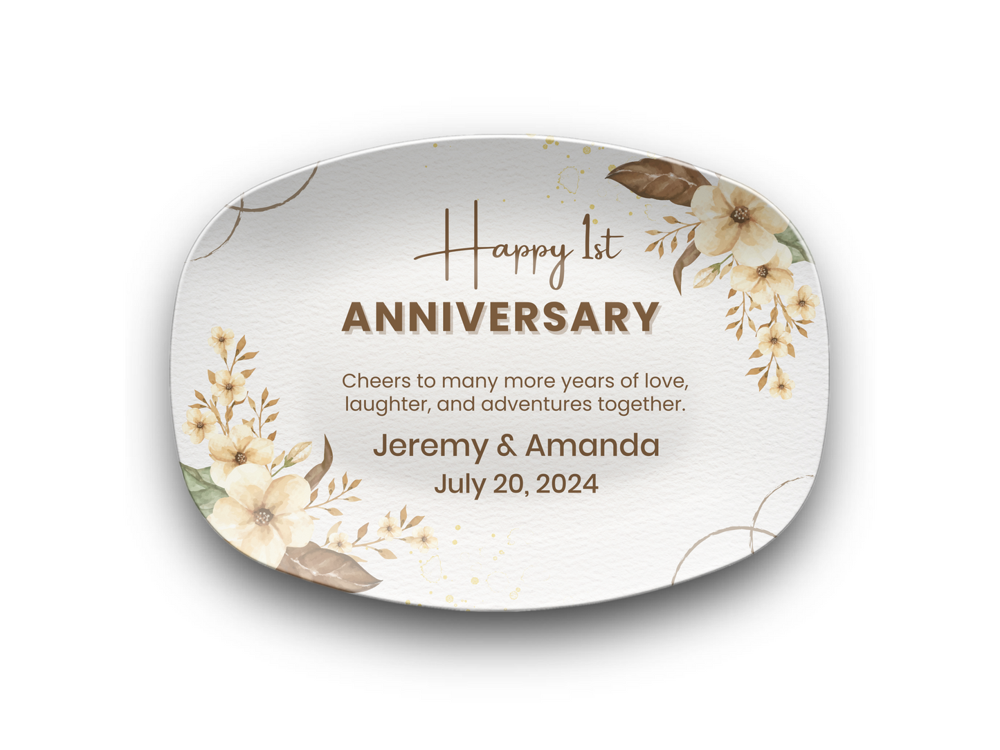 Happy 1st Anniversary Platter