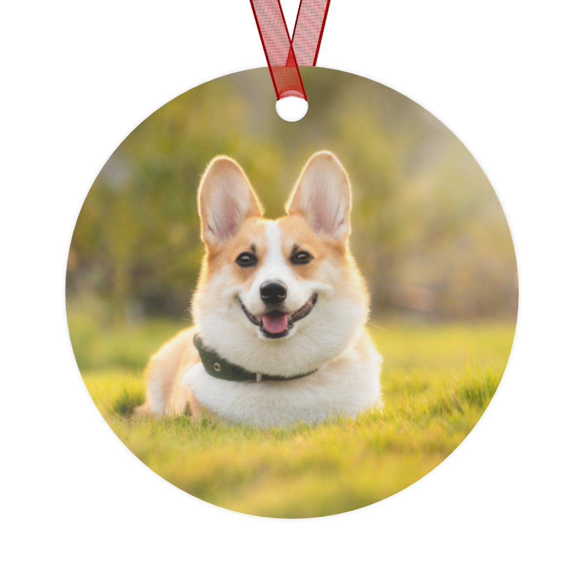 Personalized Metal Christmas Pet Ornaments Two-Sided Printing