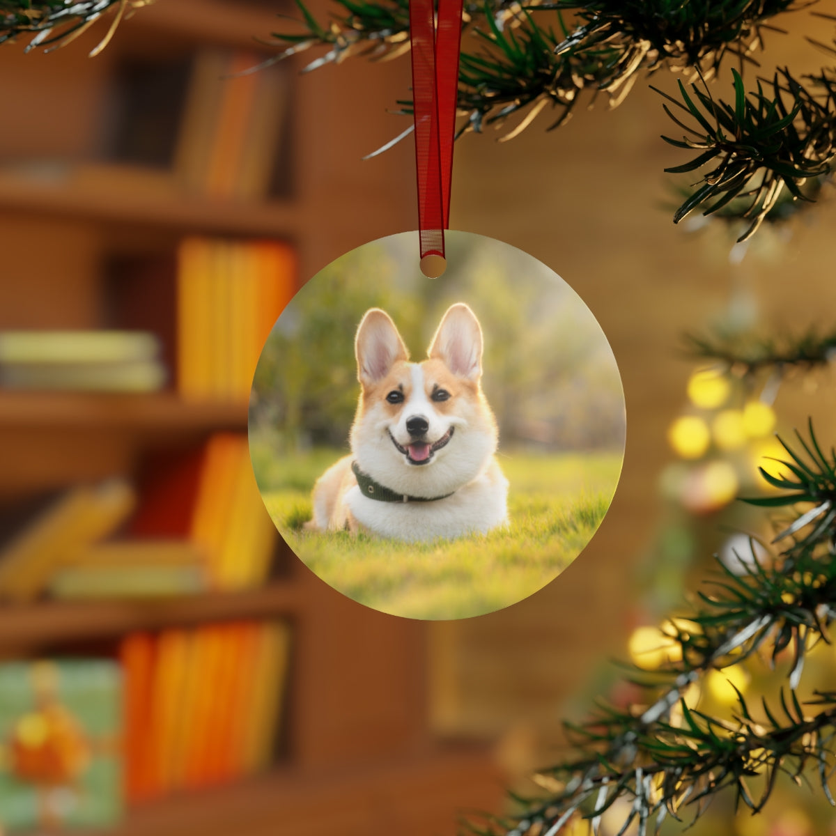 Personalized Metal Christmas Pet Ornaments Two-Sided Printing
