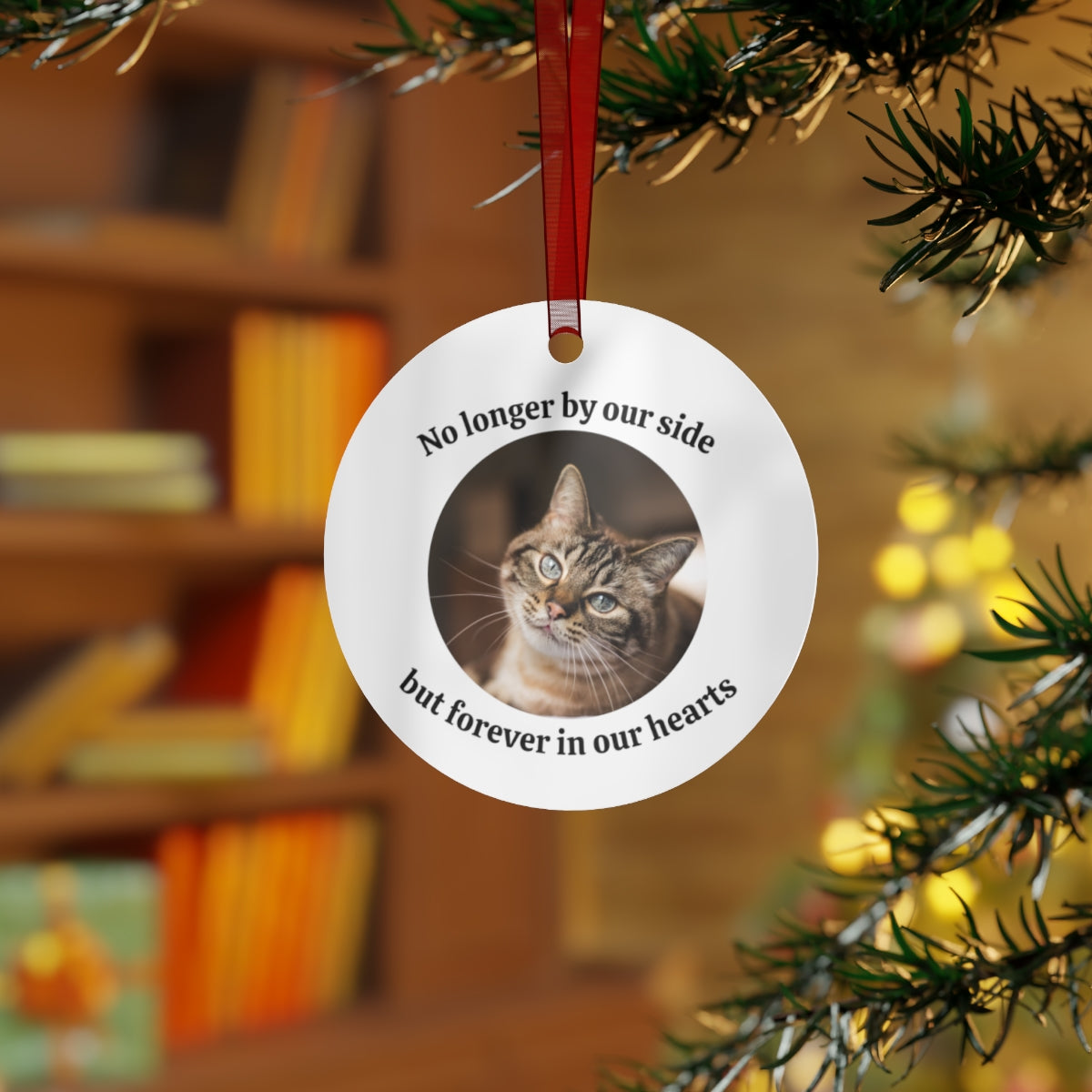 Personalized Metal Christmas Pet Ornaments Two-Sided Printing