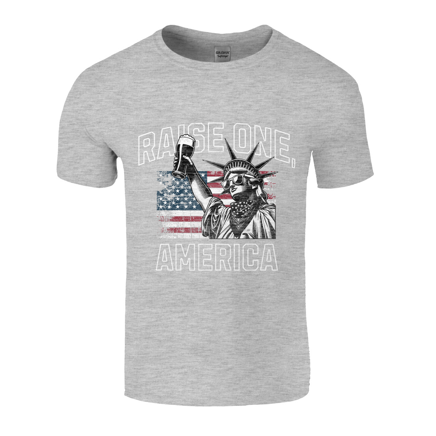 Raise One, America Softstyle Unisex T-Shirt