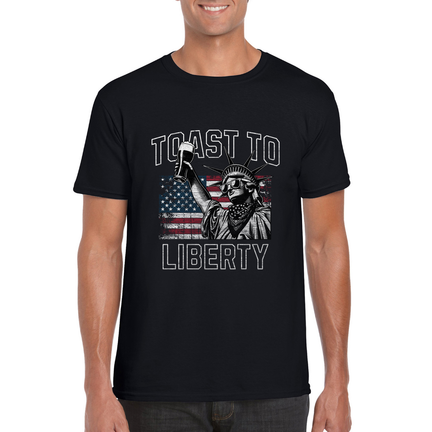 Toast To Liberty Softstyle Unisex T-Shirt