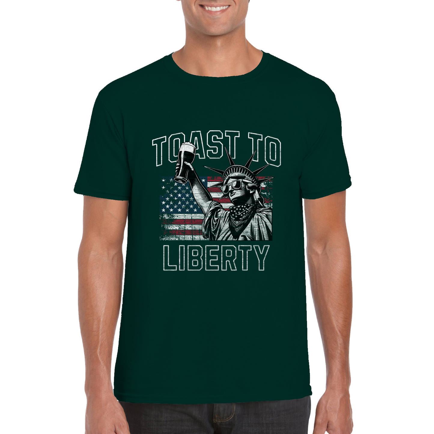 Toast To Liberty Softstyle Unisex T-Shirt