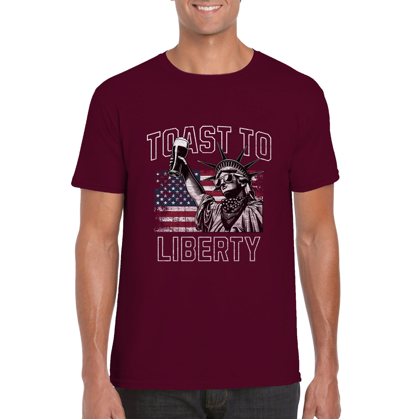 Toast To Liberty Softstyle Unisex T-Shirt