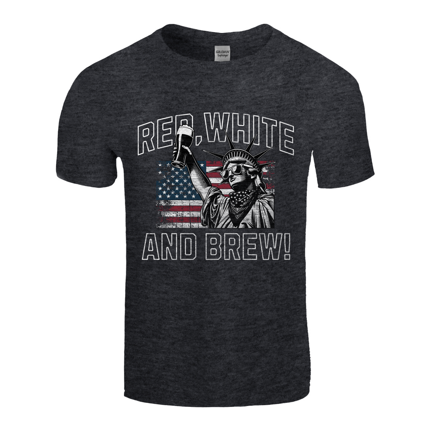 Red White And Brew! Softstyle Unisex T-Shirt