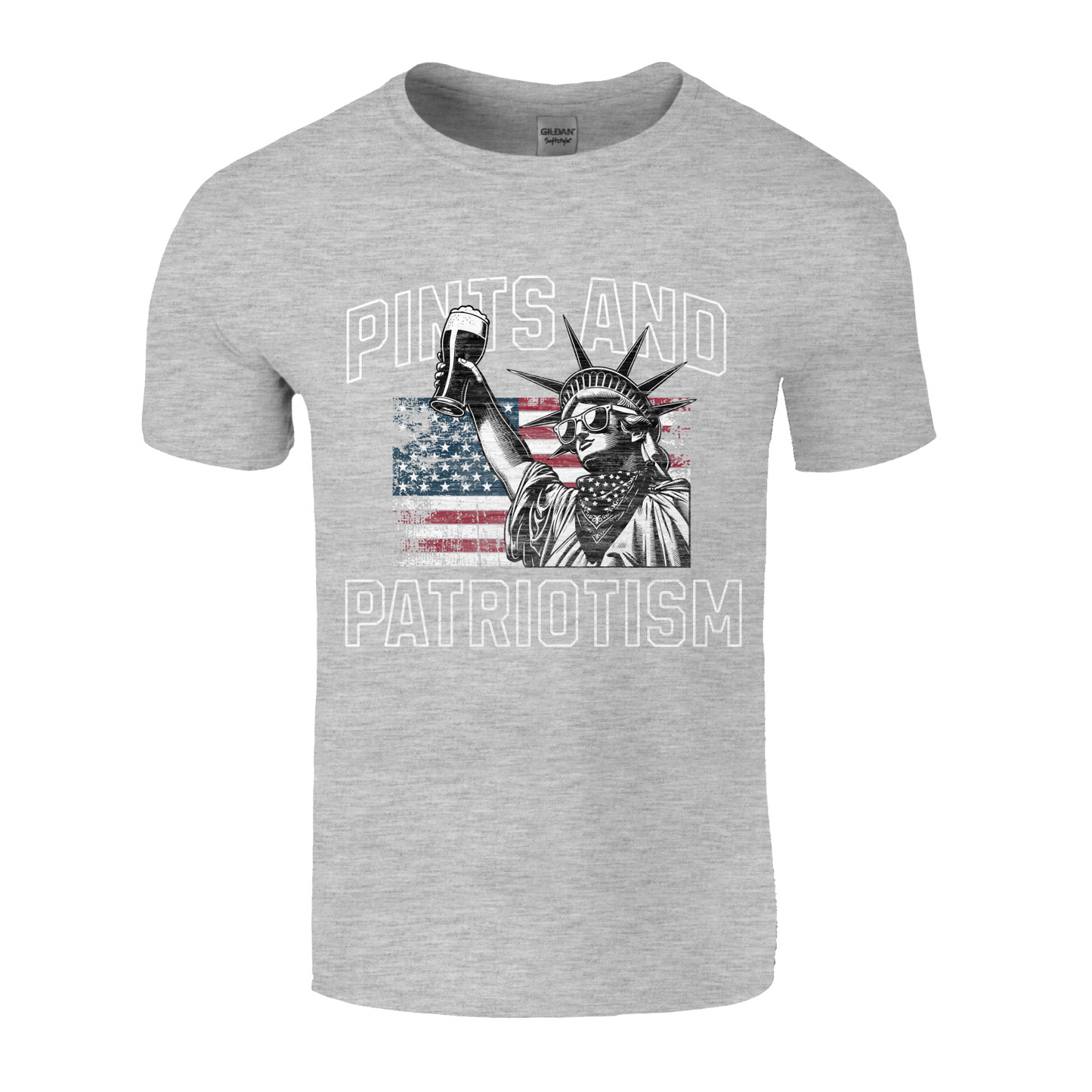 Pints And Patriotism Softstyle Unisex T-Shirt