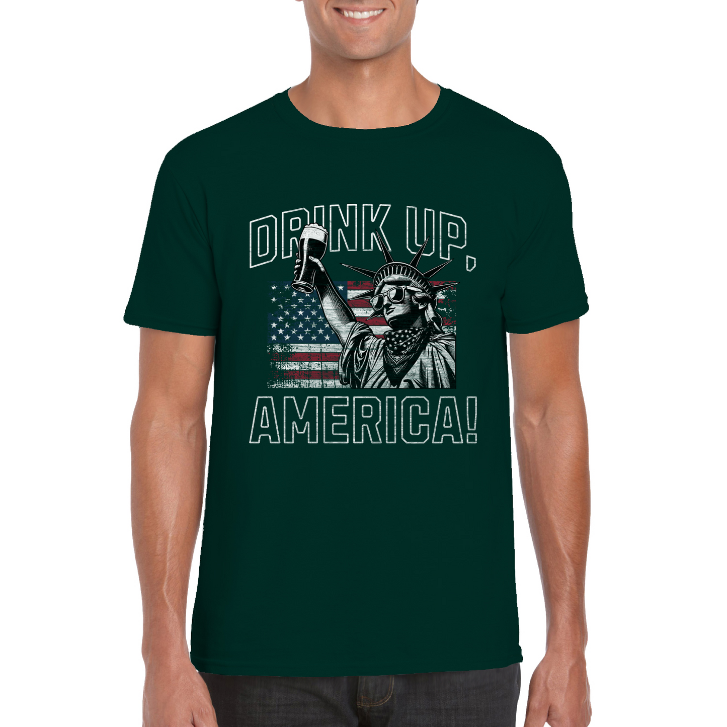 Drink Up, America! Softstyle Unisex T-Shirt