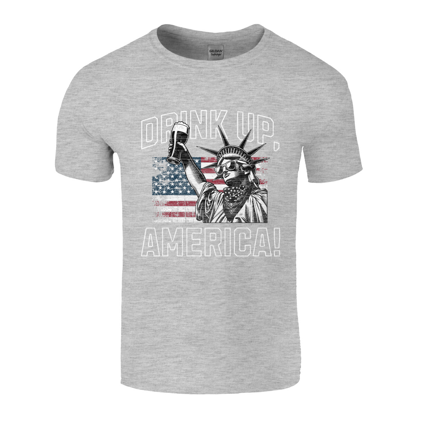 Drink Up, America! Softstyle Unisex T-Shirt
