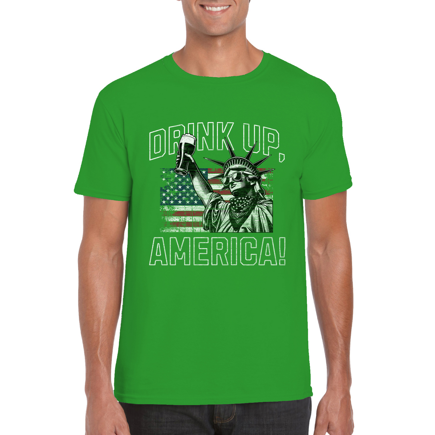 Drink Up, America! Softstyle Unisex T-Shirt
